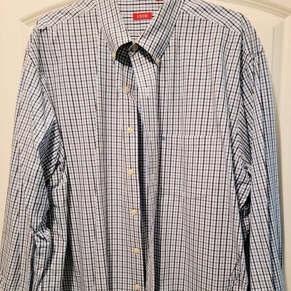 Izod Men's Dress Shirt 2XLT Buttondown - Picture 1 of 6